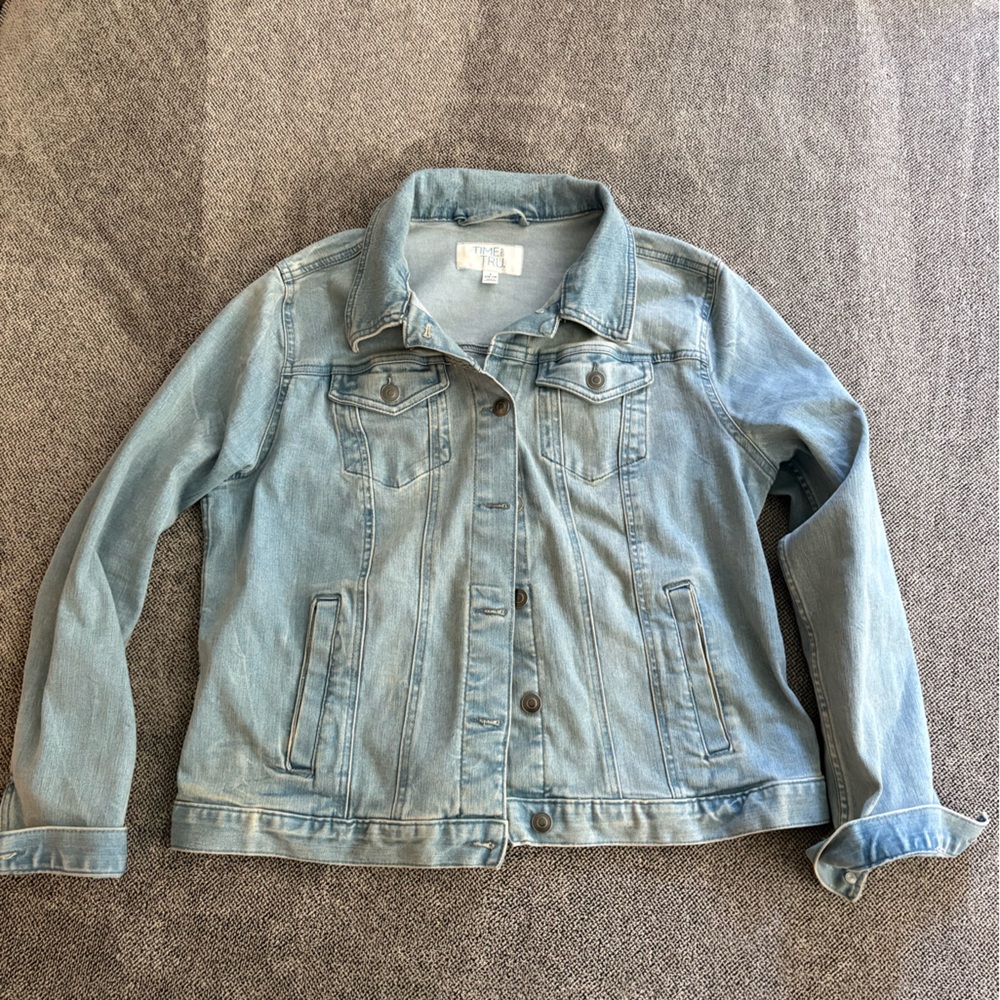 Time and Tru Light Blue Denim Jacket